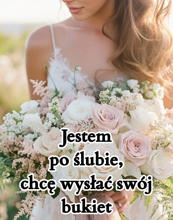 bukiet ślubny w żywicy